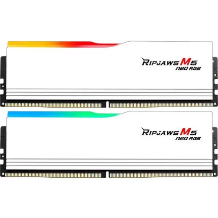 G.SKILL 32GB DDR5 6400MHz Kit(2x16GB) Ripjaws M5 Neo RGB White