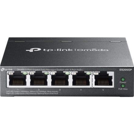 TP-Link ES205GP 5-Port PoE Switch Black