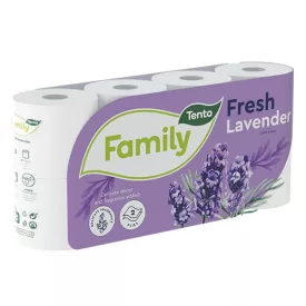   Toalettpapír TENTO Family fresh lavender lila 2 rétegű 8 tekercses