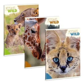   Füzet kockás ARS UNA A/4 40 lapos Extra kapcsos Icons of the Wild