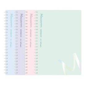   Spirálfüzet vonalas DELI Macaron A/5 60 lapos pasztell színekben