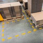 Padlójelölő Talakzat DURABLE öntapadós 100x150 mm sárga 10 darabosnag