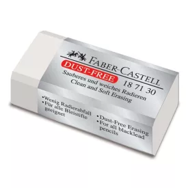   Radír FABER-CASTELL papírtokos forgács mentes 42x21x11mm fehér