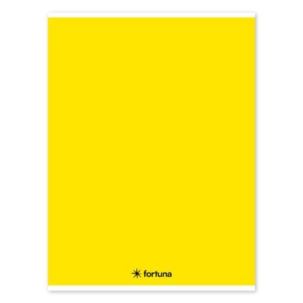 Füzet vonalas FORTUNA Monocolor A/4 32 lapos 81-32 sárga