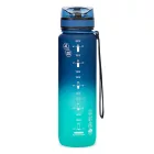 Kulacs ARS UNA műanyag matt BPA-mentes motivációs ombre 1 liter Dark sea