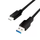 Logilink USB 3.2 Gen1 Type-C cable C/M to USB-A/M 0,15m Black