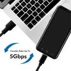 Logilink USB 3.2 Gen1 Type-C cable C/M to USB-A/M 0,15m Black
