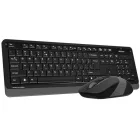 A4-Tech FG1010 Wireless Keyboard Combo Grey US