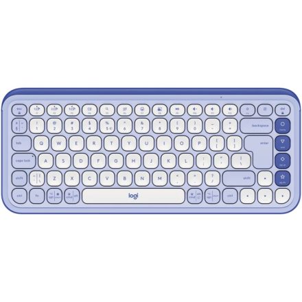 Logitech Pop Icon Wireless Keyboard Purple/Off WhiteUS