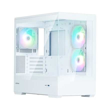 Zalman P30 V2 Tempered Glass White