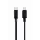 Gembird 100 W Type-C Power Delivery (PD) charging & data cable, 1.5 m Black