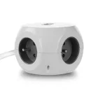 ACT Power Strip Cube E Socket Hálózati Elosztó 3DIN 1,5m White