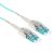 ACT Multimode 50/125 OM3 Polarity Twist fiber cable with LC connectors 17m Blue