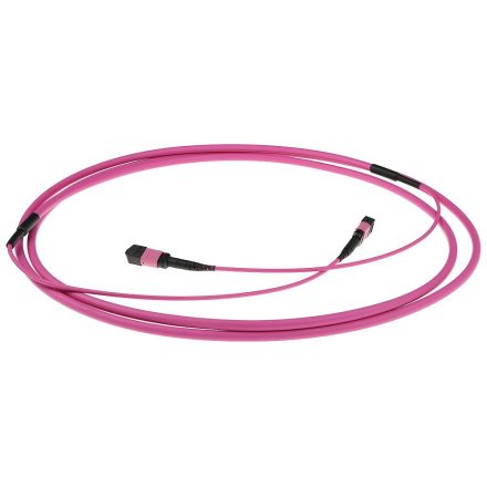 ACT Multimode 50/125 OM4(OM3) polarity A fiber trunk cable with MTP/MPO female connectors 70m Pink