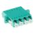 ACT Fiber optic LC quad adapter OM3