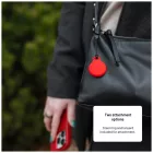 FIXED Silky szilikon tok Apple AirTag-hez, 2xfekete + 2xfehér