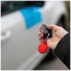 FIXED Silky szilikon tok Apple AirTag-hez, 2xfekete + 2xfehér