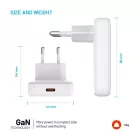 FIXED Slim USB-C úti töltő GaN PD 30W-os fehér