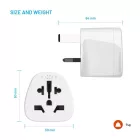FIXED UK adapter, fehér