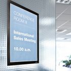 Infokeret DURABLE Duraframe A/4 sima felületre mágneses fekete 2 darabos