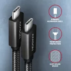AXAGON BUCM32-CM05AB Speed+ USB-C <> USB 20Gbps cable 0,5m Black