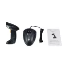 EQuip Wireless 2D Barcode Scanner Long Distance with Stand Vonalkódolvasó Black
