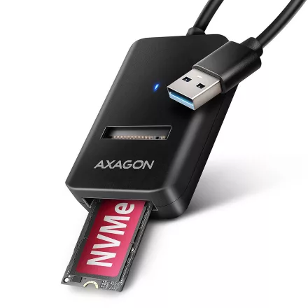 AXAGON ADM2-AM USB-A 10Gbps M.2 NVMe & SATA SSD Adapter