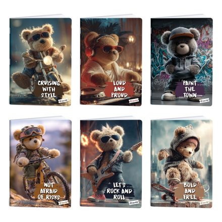 Füzet vonalas LIPAMILL A/4 40 lapos Teddy Bear