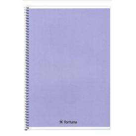   Spirálfüzet vonalas FORTUNA Monocolor A/4 70 lapos pasztell lila