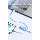 Vention USB 2.0 Type-C Male to Type-C Male 3A Cable 2m White