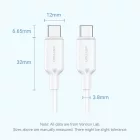 Vention USB 2.0 Type-C Male to Type-C Male 3A Cable 2m Black
