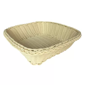 Kenyérkosár négyszögletes műanyag 23 cm