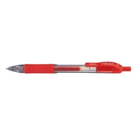   Zseléstoll ZEBRA Sarasa Retractable nyomógombos 0,7 mm piros