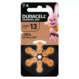 Duracell PR48 Hallókészülék Gombelem 6db/csomag