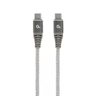 Gembird CC-USB2B-CMCM100-1.5M 100W Type-C Power Delivery (PD) Premium Charging & Data cable 1,5m Grey