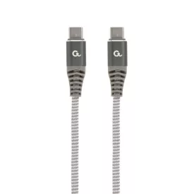   Gembird CC-USB2B-CMCM100-1.5M 100W Type-C Power Delivery (PD) Premium Charging & Data cable 1,5m Grey
