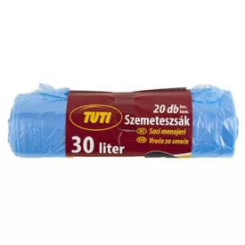 Szemeteszsák TUTI 30L köthető füles 20 darabos