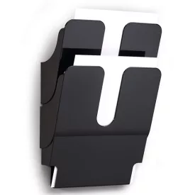   Prospektustartó DURABLE Flexiplus A/4 álló fali 2 részes fekete