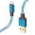 Adatkábel HAMA Reflective USB 2.0/Lightning 1,5m kék