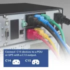 ACT Powercord C14 - C15 2m Black