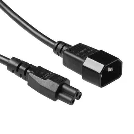 ACT Powercord C14 - C5 0,25m Black
