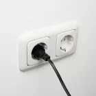 ACT Powercord Euro male - C7 female (angled left/right) 1m Black