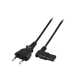   ACT Powercord Euro male - C7 female (angled left/right) 3m Black