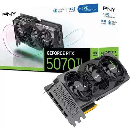 PNY GeForce RTX5070TI 16GB DDR7 Triple Fan OC