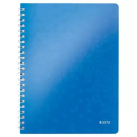 Spirálfüzet vonalas LEITZ Wow A/4 80 lapos kék