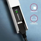 AXAGON ADR-207 USB Repeater cable 7,5m Black