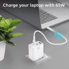 ACT ACT USB-C/USB-A Charger 65W 3-port with Power Delivery PPS, QuickCharge and GanFast