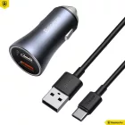 Baseus Golden Contactor Pro 40W Car Charger Grey