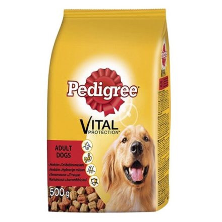 Állateledel száraz PEDIGREE Adult kutyáknak marha-baromfi 500g