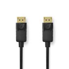 Nedis DisplayPort Male to DisplayPort Male 4K@60Hz Gold Plated 2m Black